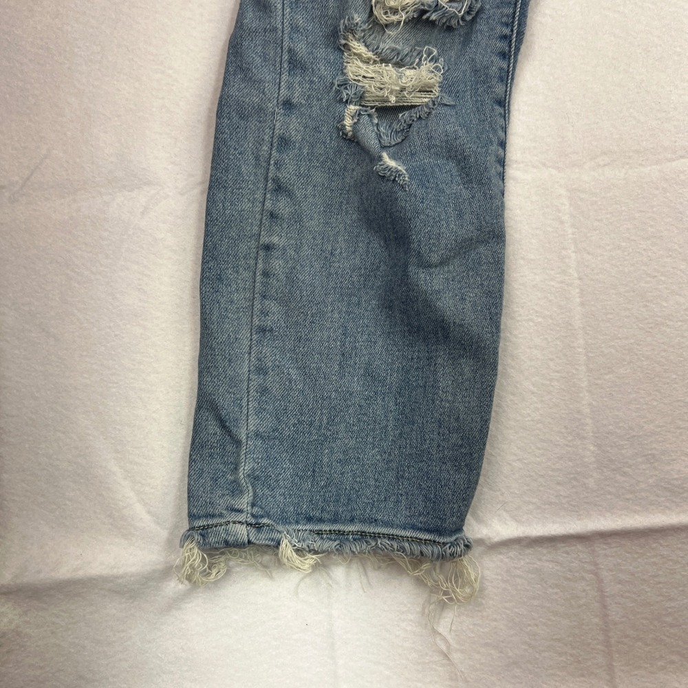 Judy Blue Straight Fit Distressed Raw Hem Jeans Medium Wash 11/30 - Picture 2 of 12